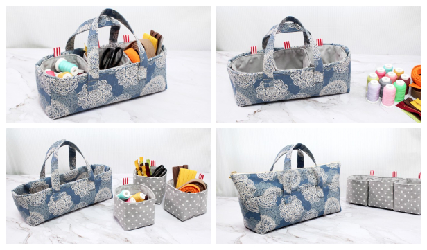 DIY Fabric Pouch Handbag Free Sewing Pattern + Video