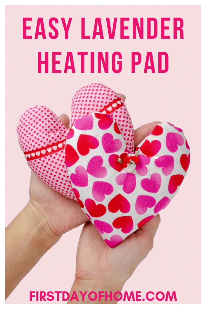 DIY Fabric Heart Heating Pad Free Sewing Pattern