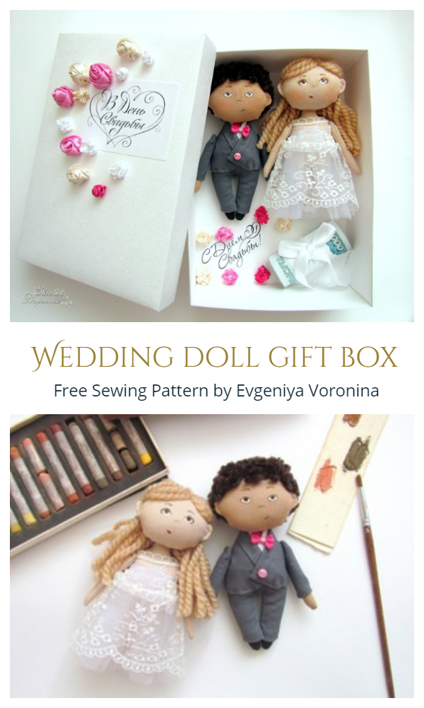 DIY Fabric Wedding Doll Free Sewing Pattern & Tutorial
