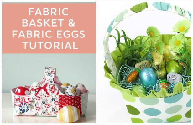 DIY Fabric Easter Basket Free Sewing Pattern