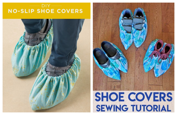 DIY Fabric Reusable Shoe Covers Free Sewing Patterns