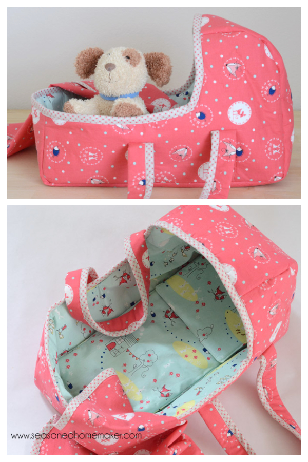 DIY Fabric Baby Doll Basket Sewing Patterns