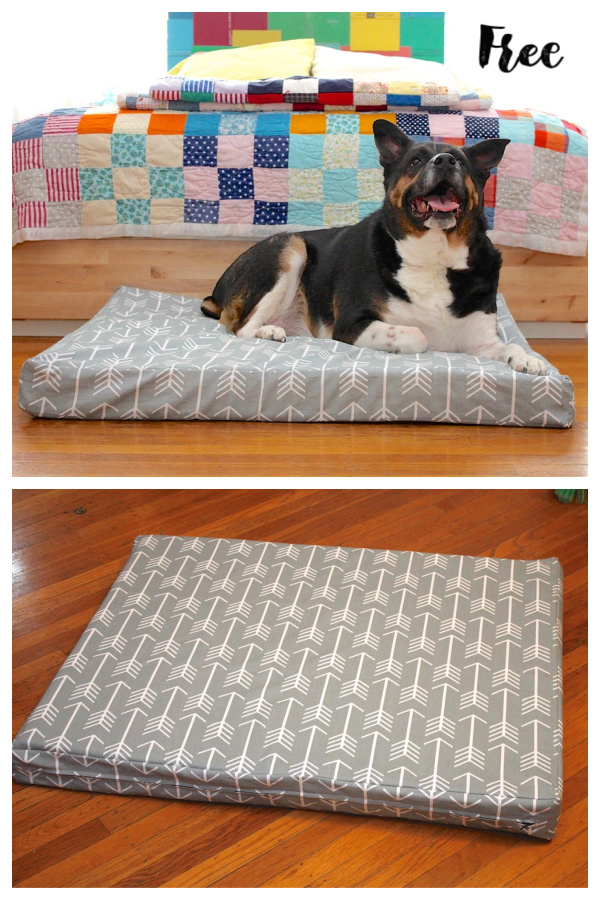 DIY Custom Fabric Dog Bed Free Sewing Patterns