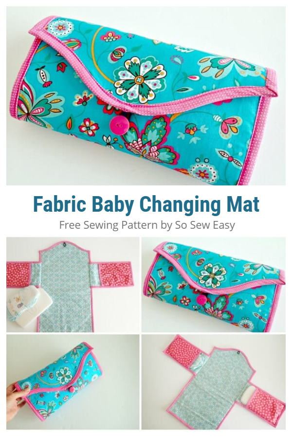 DIY Fabric Baby Changing Mat Free Sewing Patterns