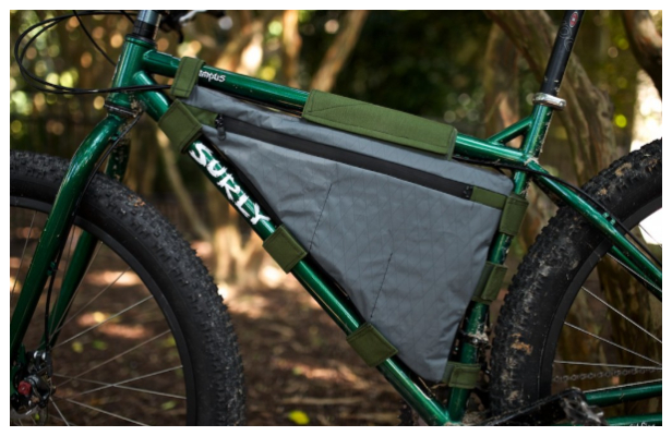 DIY Fabric Bike Frame Bag Free Sewing Pattern