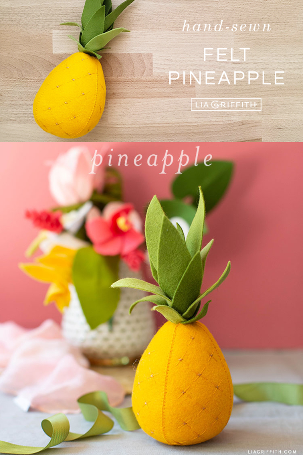 DIY Fabric Pineapple Toy Free Sewing Patterns