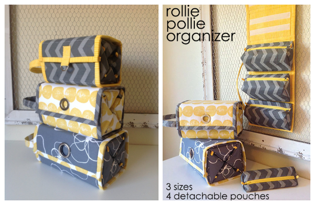 DIY Rollie Pollie Travel Organizer Sewing Pattern