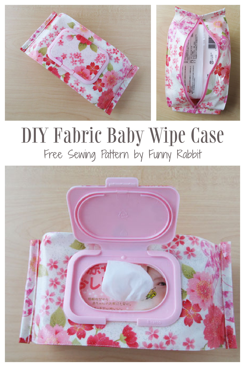 DIY Fabric Baby Wipe Case Free Sewing Pattern