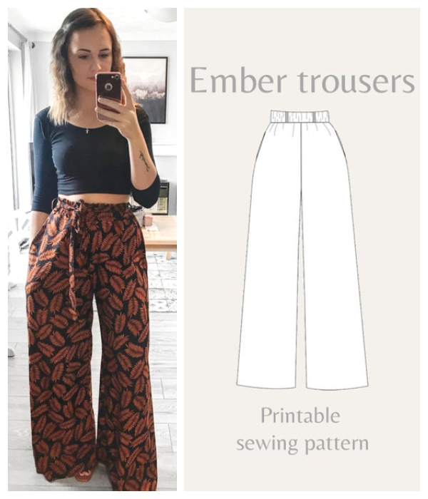 THE ASSEMBLY LINE • Almost Long Trousers Sewing Pattern (XS - L) – The  Draper's Daughter