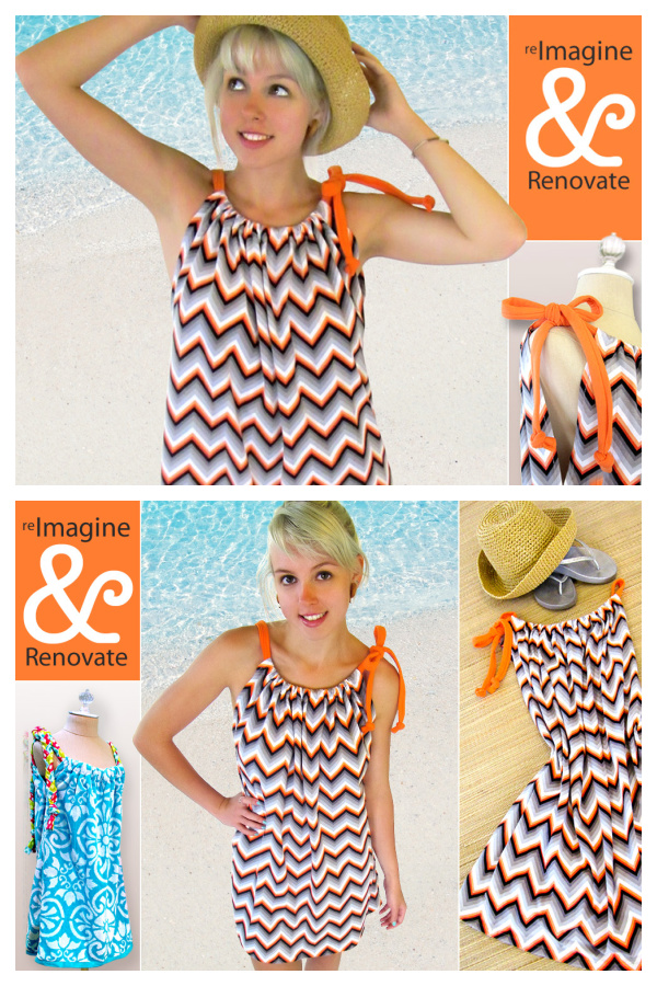 Pillow Case Beach Cover Up Free Sewing Pattern