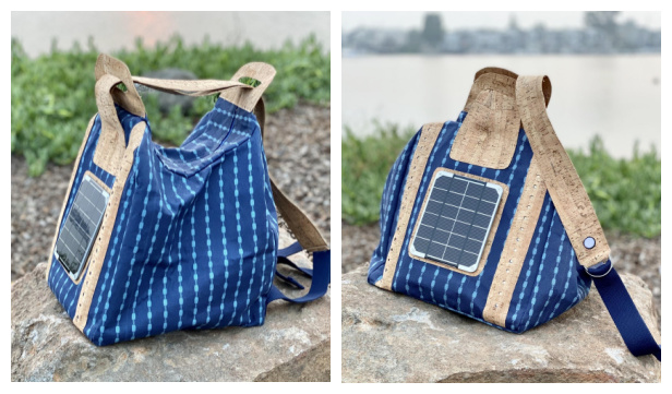 DIY Fabric Convertible Solar Safety Bag Free Sewing Pattern