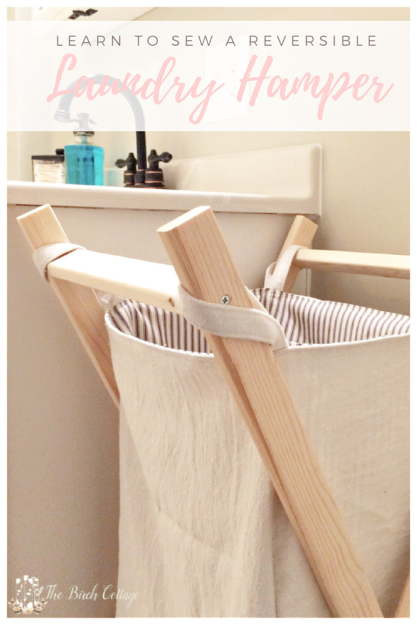 DIY Laundry Hamper Free Sewing Patterns with Frame Plan