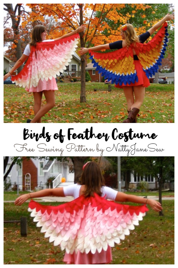 DIY Fabric Birds of Feather Costume Free Sewing Pattern