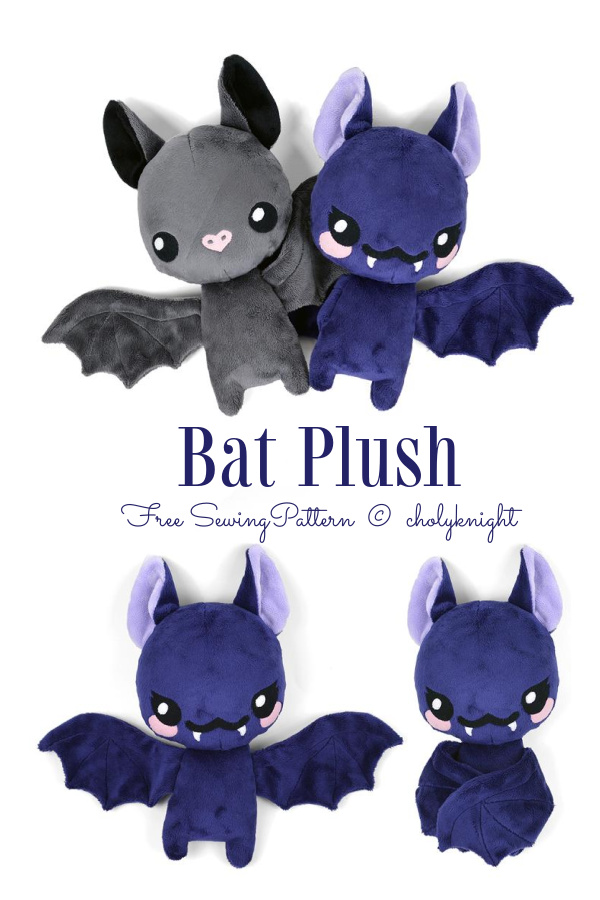 DIY Fabric Bat Plush Free Sewing Patterns
