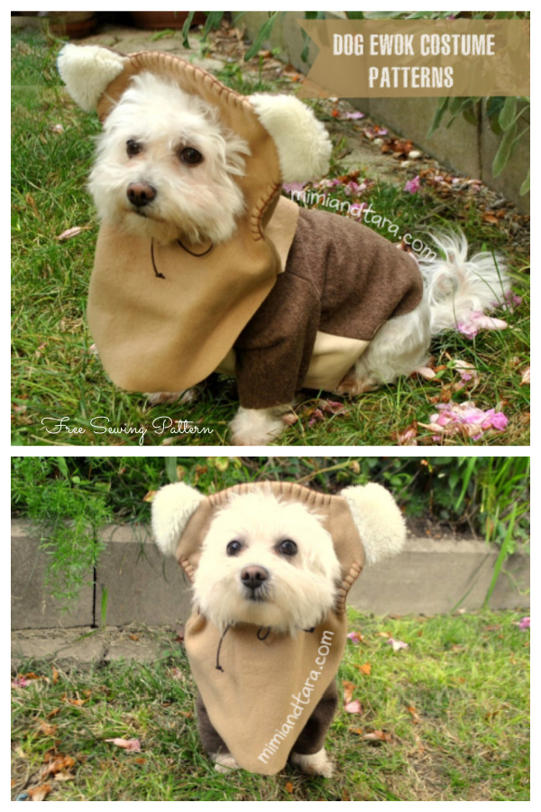 Last Minutes Ewok Halloween Dog Costume Free Sewing Patterns