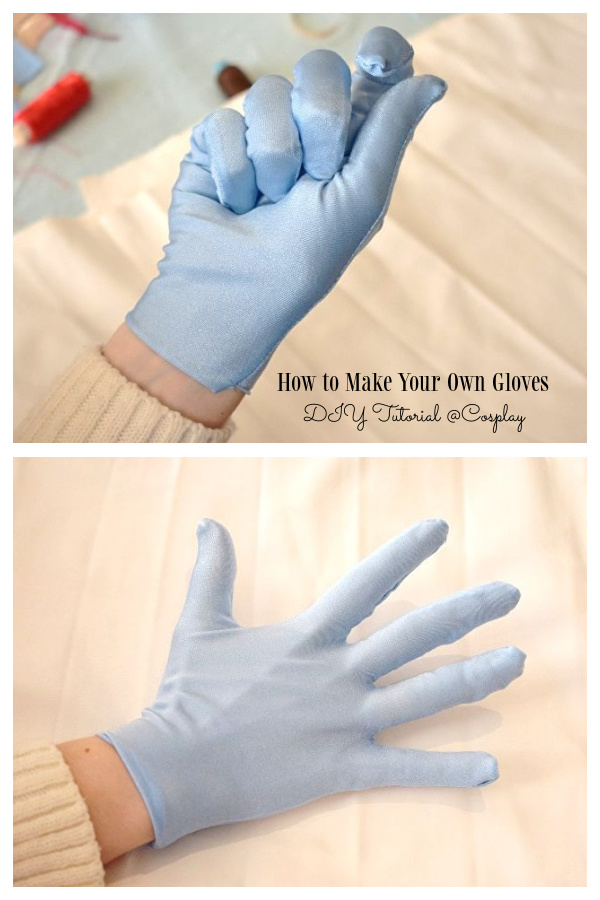 DIY Fabric Craft Basic Gloves Free Sewing Pattern