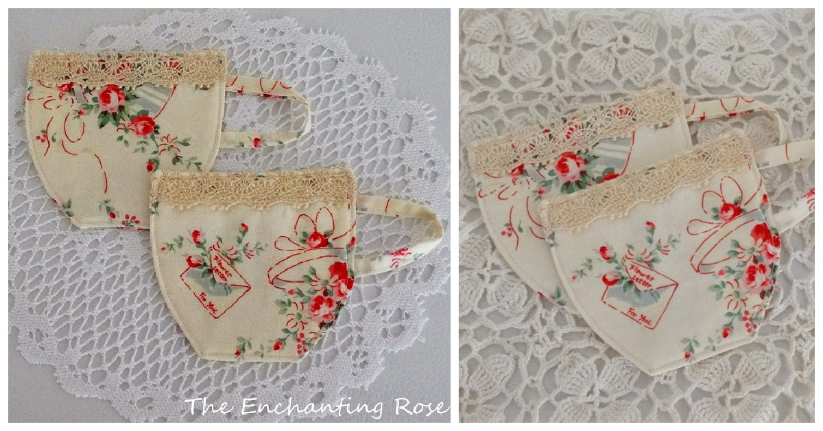 DIY Fabric Tea Cup Coasters Free Sewing Pattern
