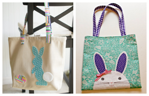 Bunny Applique Tote Bag Free Sewing Patterns