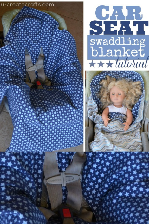 DIY Fabric Baby Car Seat Swaddling Blanket Free Sewing Patterns