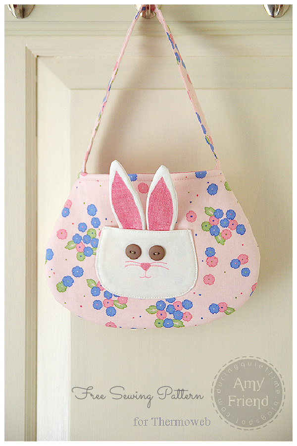 DIY Fabric Easter Bunny Purse Free Sewing Patterns