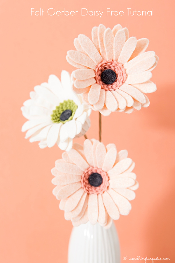 DIY Felt Gerber Daisy Flower Free Patterns – No Sew