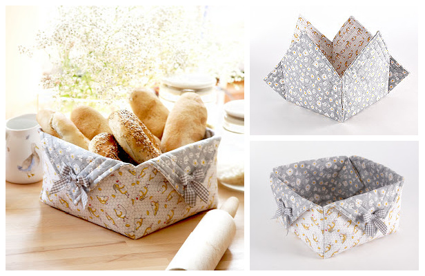 DIY Quilt Bread Basket Free Sewing Pattern