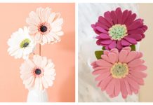 DIY Felt Daisy Flower Free Patterns – No Sew DIY Felt Daisy Flower Free Patterns - No Sew