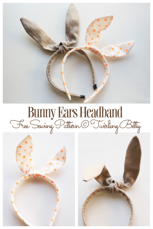 DIY Fabric Bunny Ears Headband Free Sewing Patterns