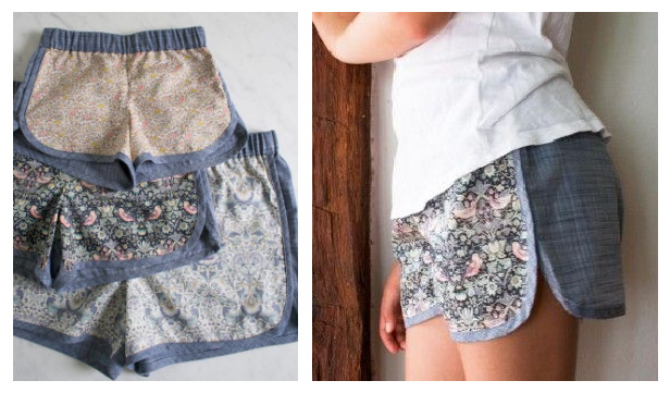 DIY Fabric City Gym Shorts Free Sewing Pattern