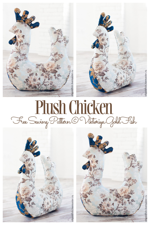 DIY Vintage Tilda Easter Chicken Free Sewing Pattern