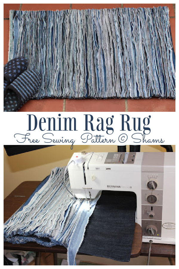DIY Recycled Denim Rag Rug Free Sewing Tutorials
