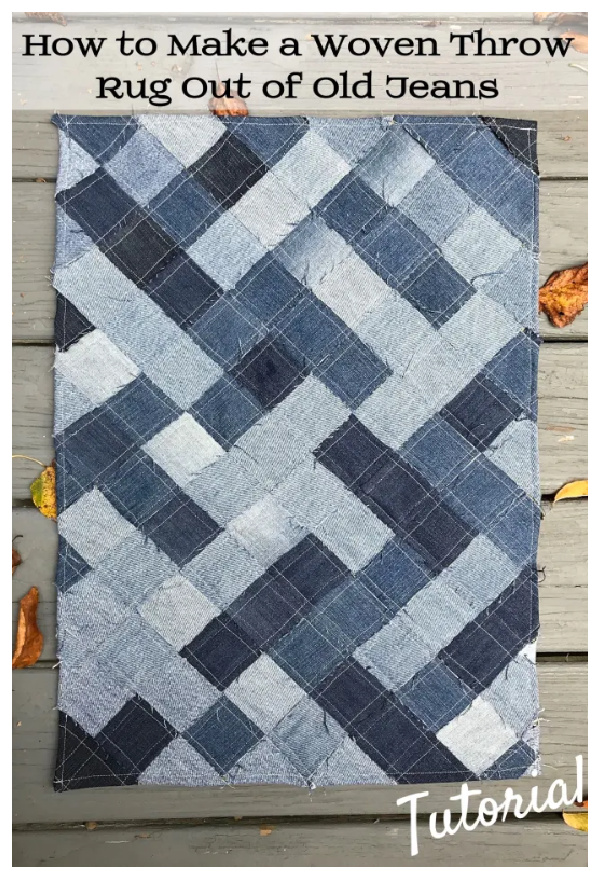 DIY Recycled Woven Throw Rug Free Sewing Tutorials