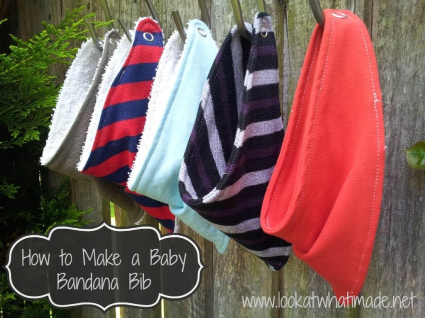 DIY Fabric Baby Bandana Bib Free Sewing Patterns f6