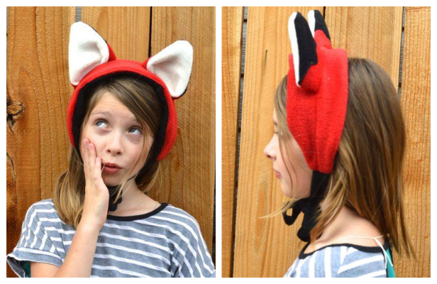 DIY Fabric Funky Fox Ears Free Sewing Pattern
