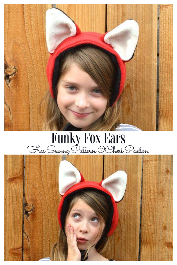 Diy Fabric Funky Fox Ears Free Sewing Pattern Art