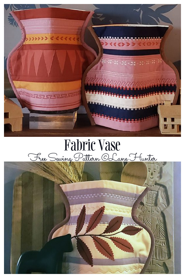 DIY Fabric Vase Free Sewing Pattern