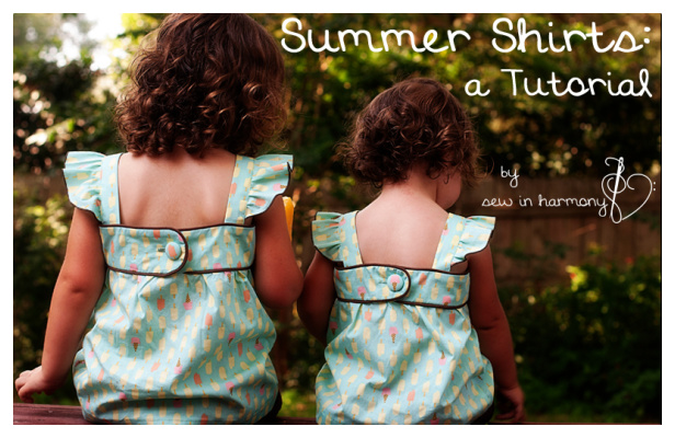 Any Size Fabric Summer Shirt Free Sewing Pattern