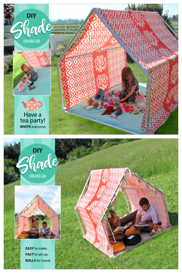 DIY PVC Fabric Playhouse Tent Free Sewing Pattern