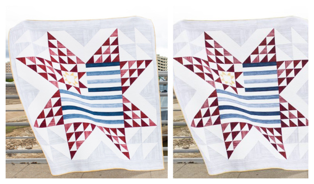 Fabric Stars & Stripes Quilt Free Sewing Pattern - 2 Versions