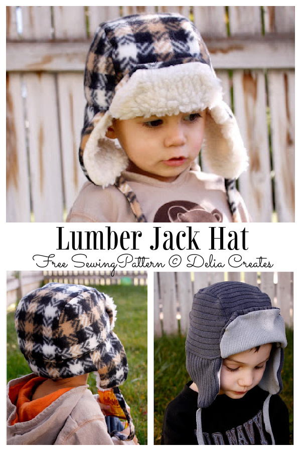 DIY Fabric Lumber Jack Hat Free Sewing Pattern