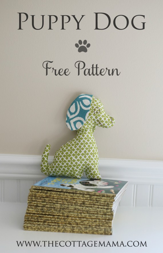 DIY Fabric Puppy Dog Softie Free Sewing Pattern