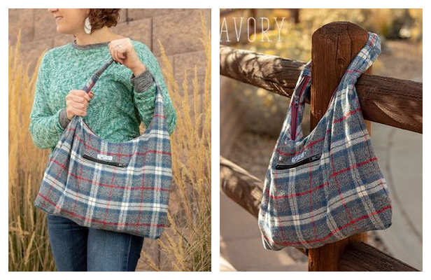 DIY Wool Sack Bag Free Sewing Pattern