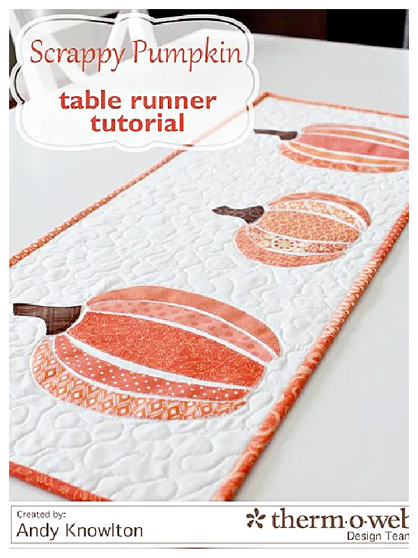 Scrappy Pumpkin Table Runner Free Sewing Pattern