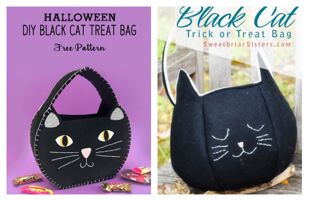 Fabric Black Cat Bag Free Sewing Patterns