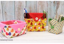3 Types Fabric Storage Box Free Sewing Pattern + Video 3 Types Fabric Storage Box Free Sewing Pattern + Video