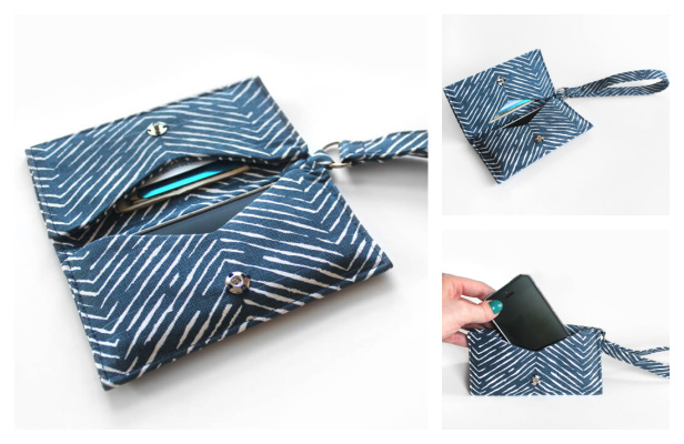 DIY Fabric Phone Wristlet Free Sewing Pattern