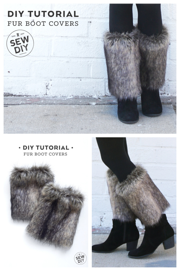DIY Fur Boot Covers Free Sewing Tutorials
