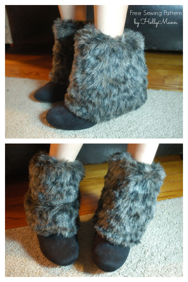 DIY Boot Toppers Faux Fur Leg Warmers Free Sewing Tutorials