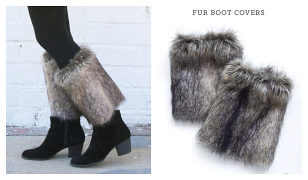 DIY Fur Boot Covers Free Sewing Tutorials