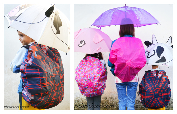 Fabric Backpack Rain Cover Free Sewing Pattern